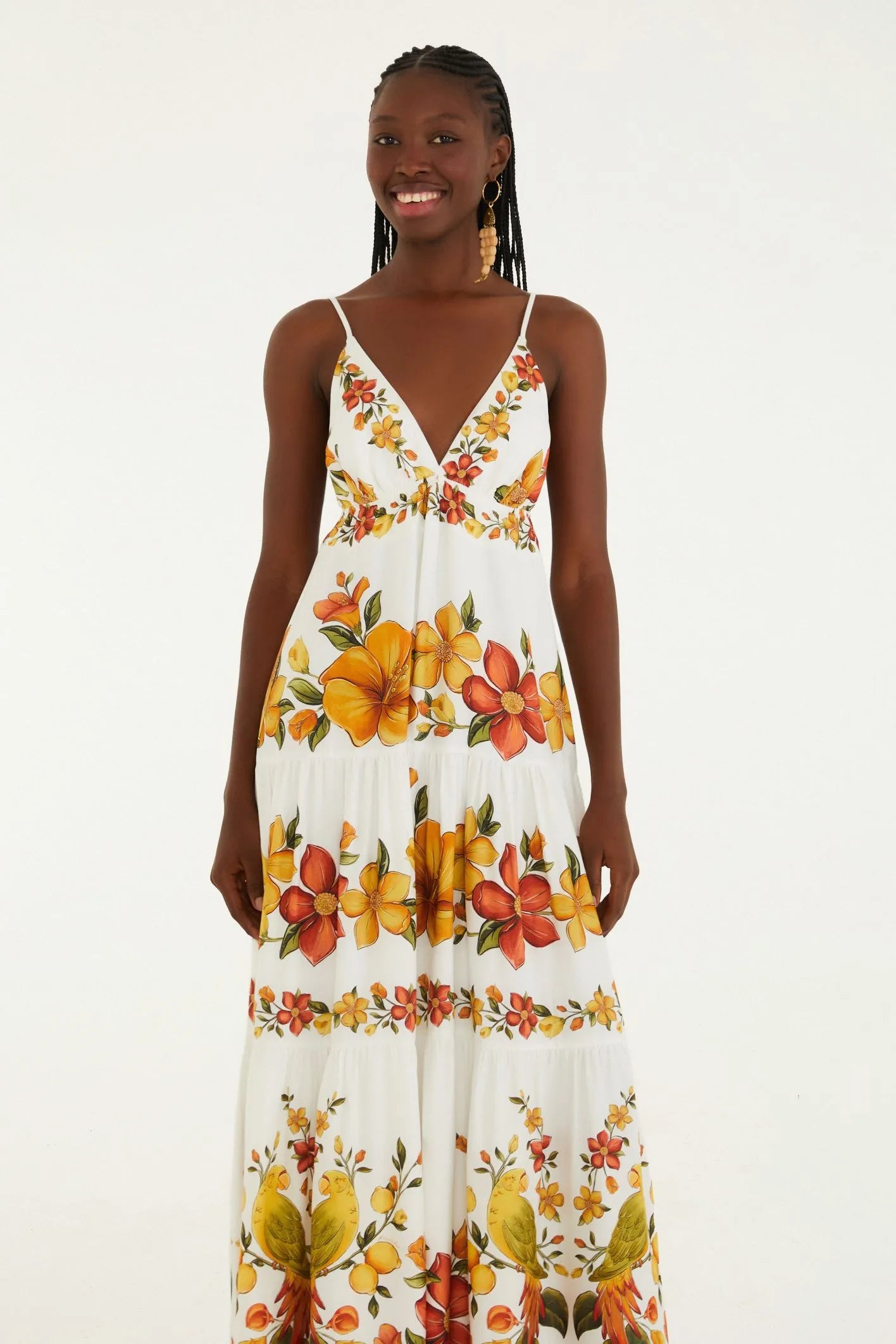 Vestido Longo Estampado