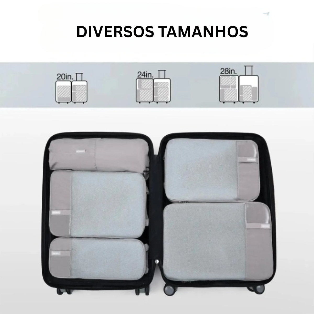 Kit de 3 Organizadores de Compressão