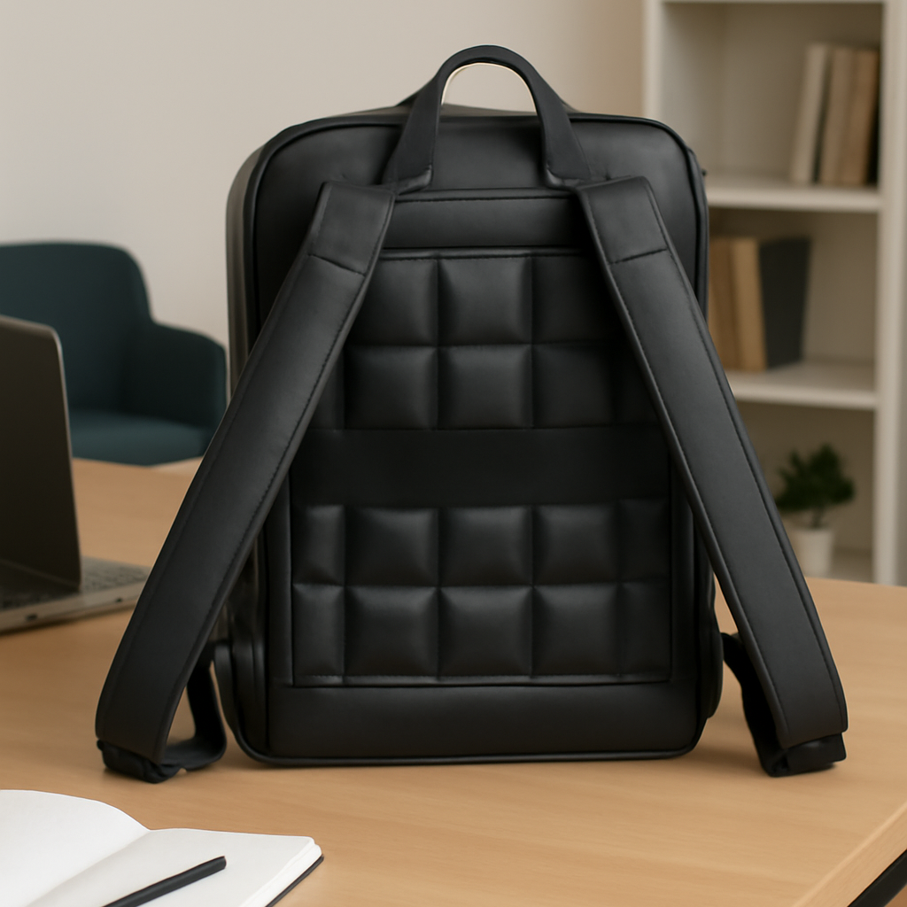 Mochila de Couro Legítimo Para Notebook Thorus