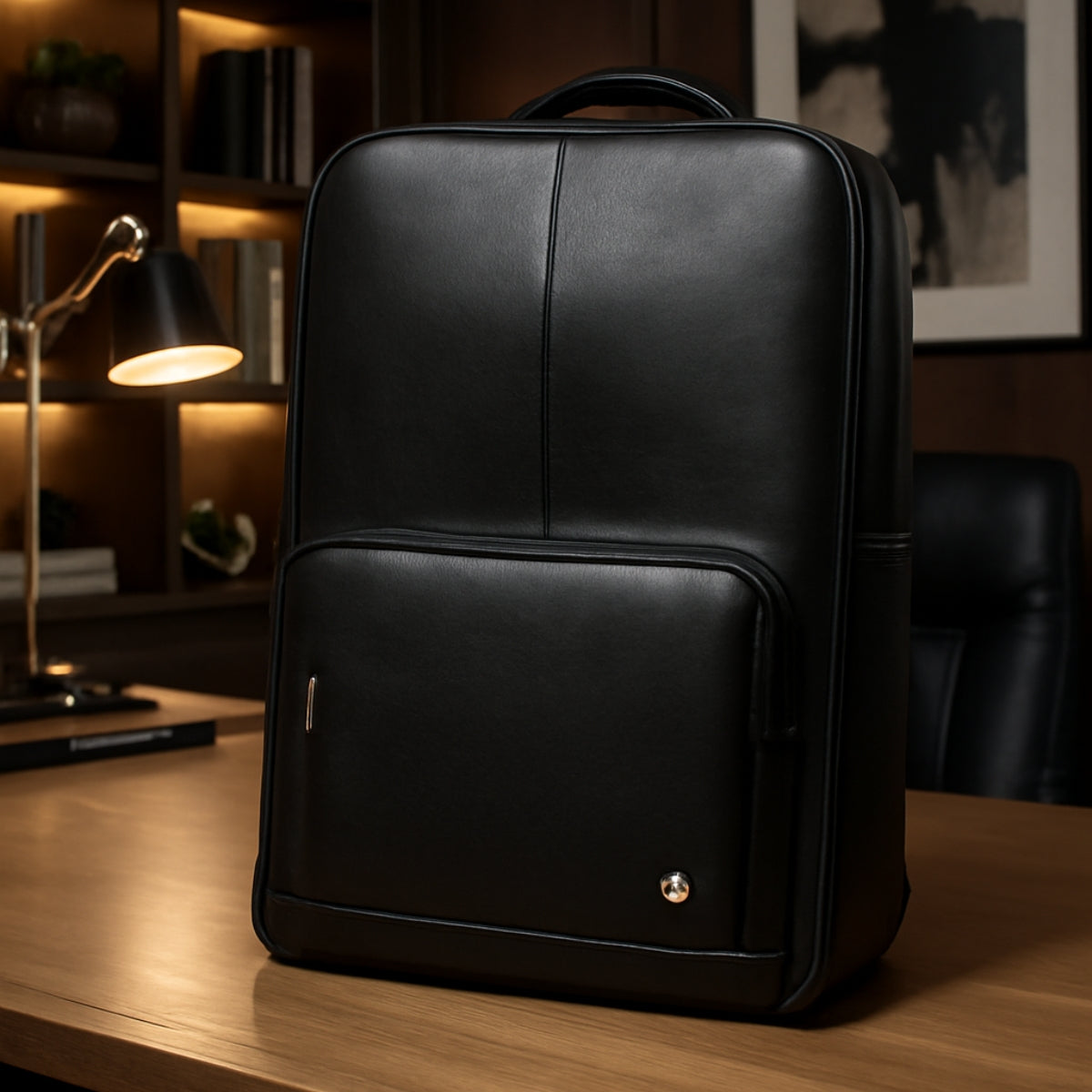 Mochila de Couro Legítimo Para Notebook Thorus